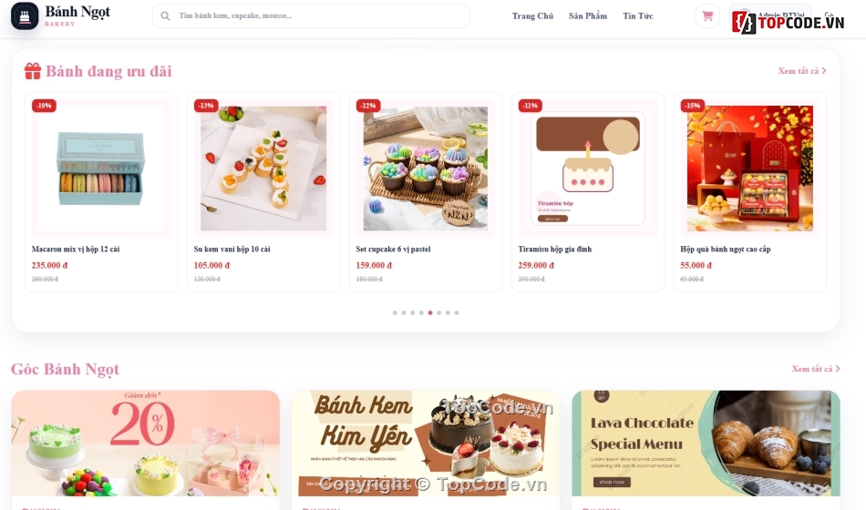 website,bán website,web bánh bánh